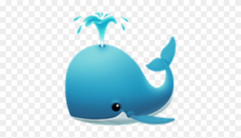 #whale #whales #cute #blue #water #emoji #imoji #applemoji - Whale Emoji Clipart #3528792
