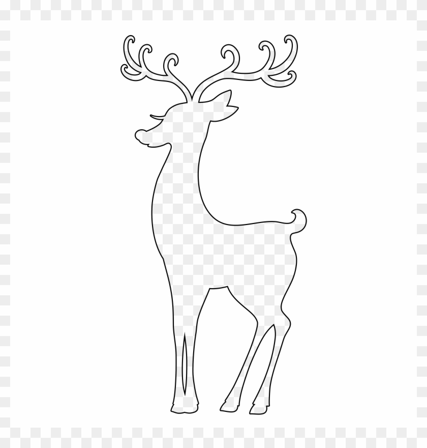 Clipart Reindeer Festive - Reindeer Design Png Transparent Png #3528959