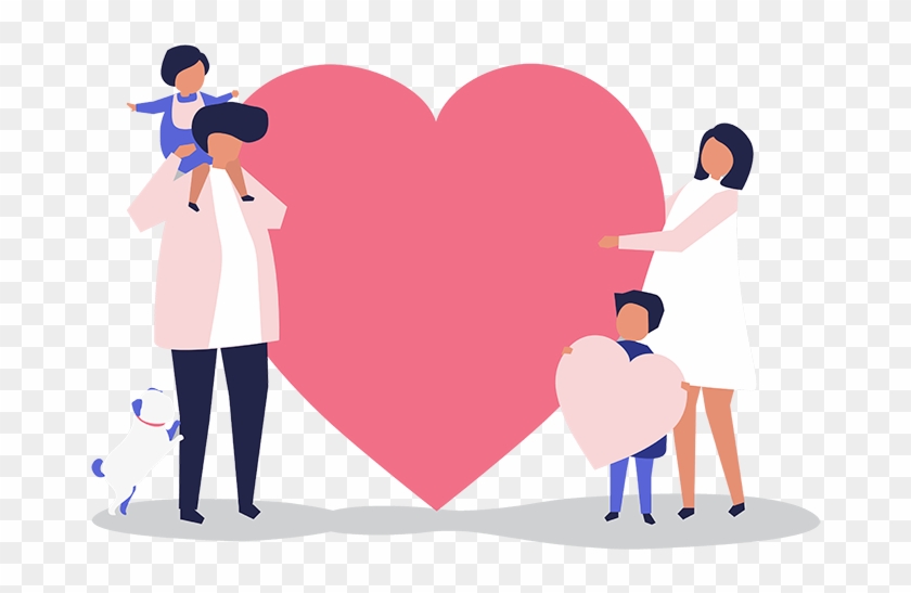 Family Love - Heart Clipart