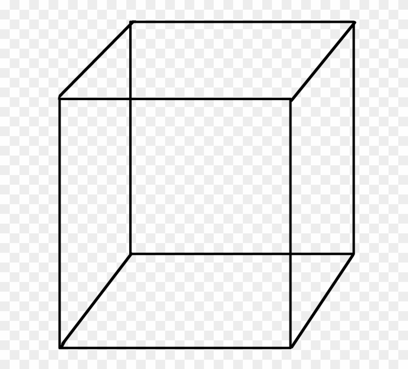 #cube #square #shape #drawing - Line Art Clipart