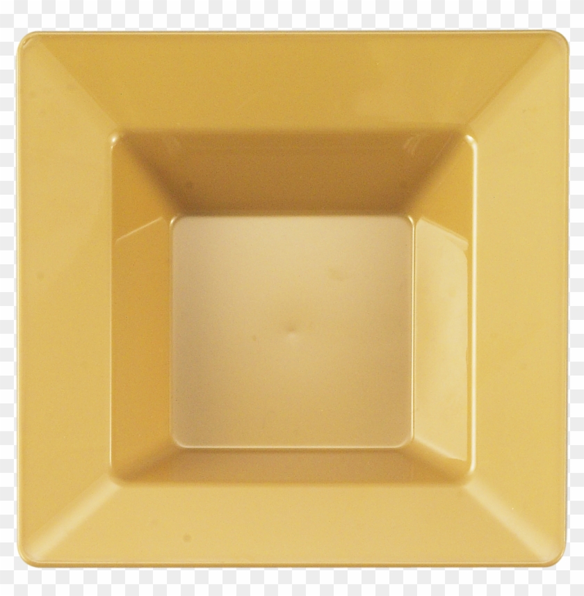 Gold Plastic Square 12oz Soup Bowl - Bowl Clipart