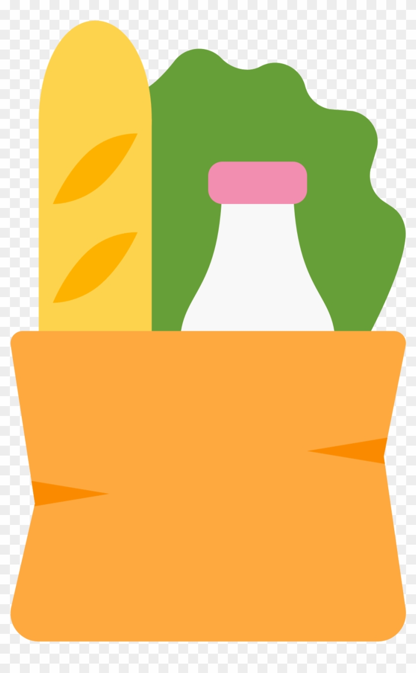 Free Vector Library - Shopping Bag Food Icon Png Clipart #3529305