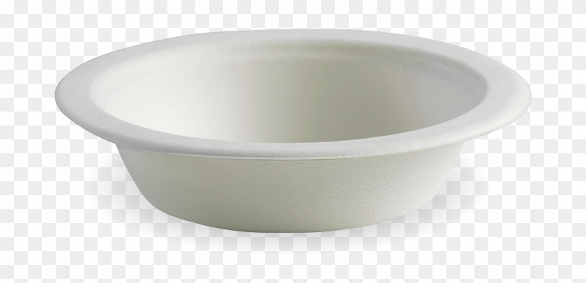 16oz White Biocane Bowl - Sugarcane Bowl Biopak Clipart #3529312