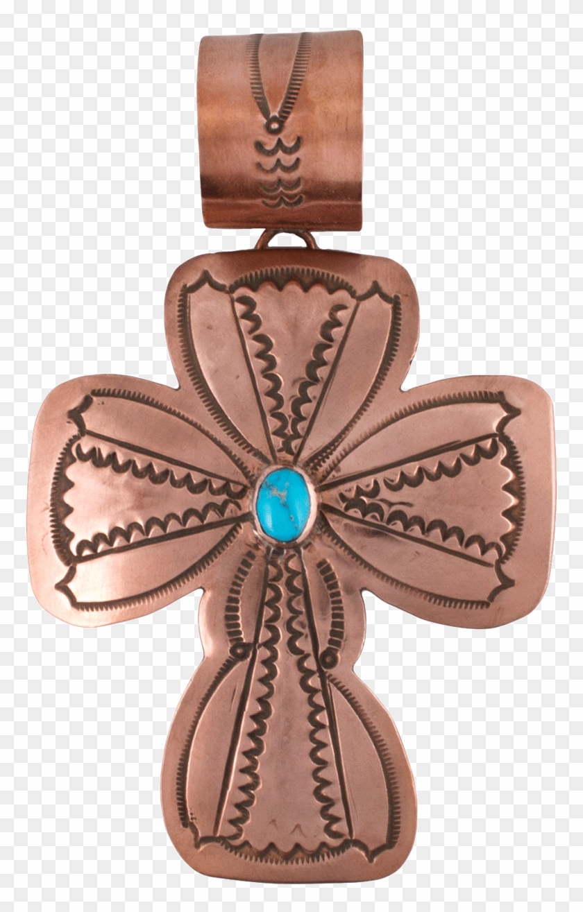 Rocki Gorman Copper Cross Pendant - Cross Clipart #3529422