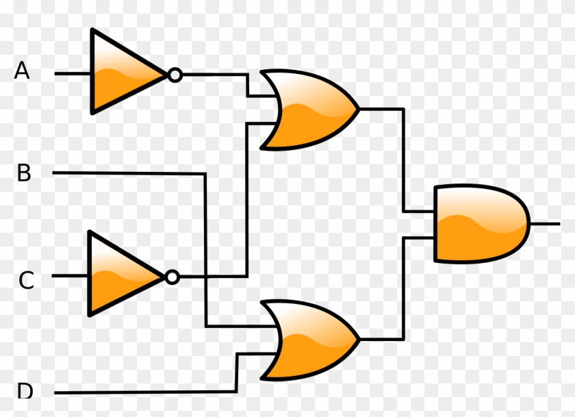 Filecpt Logic Gate Conversion Bd Svg Wikimedia Commons - 3d Logic Gates Png Clipart