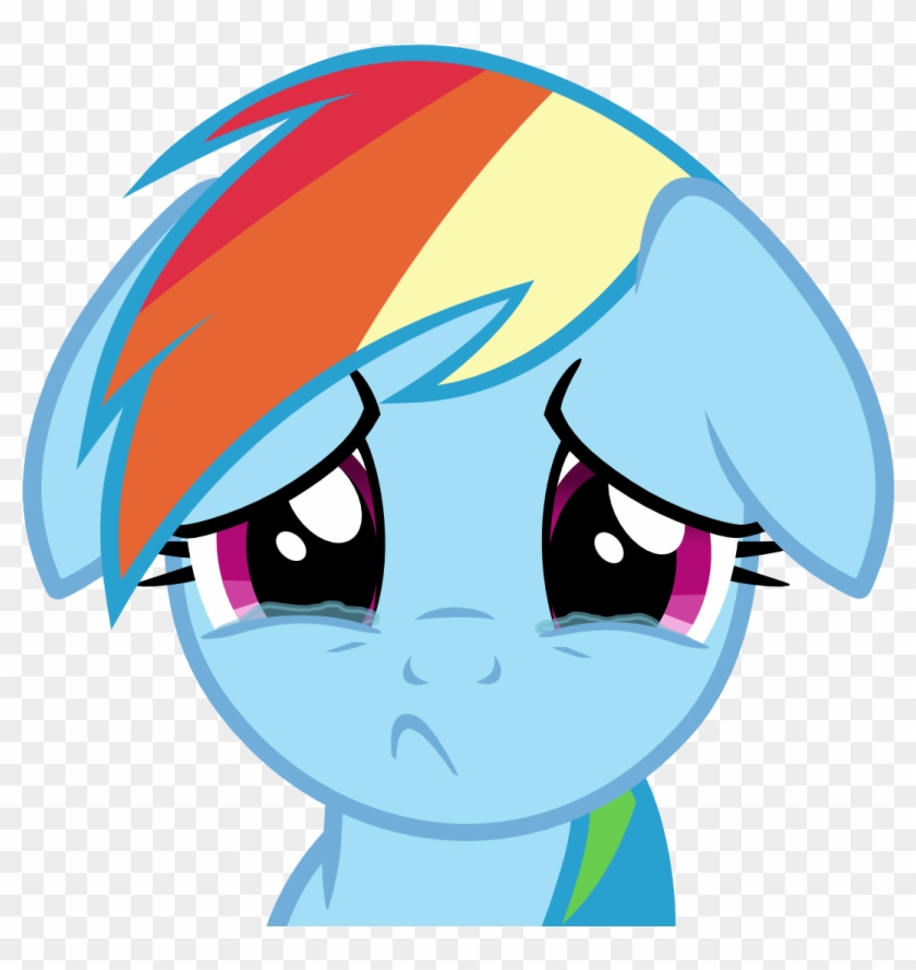 Sad Dashie By Mattyhex - You Don T Like Ponies Clipart #3530617