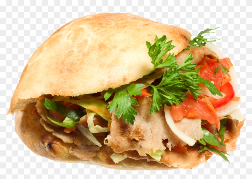 Chicken Pita With Fries Png Clipart #3530658