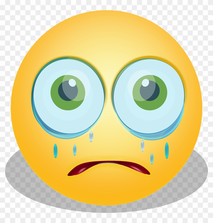 This Crying Emoticon Can Be Found In Svg And Png Format - Emoji Traurig Clipart #3530754