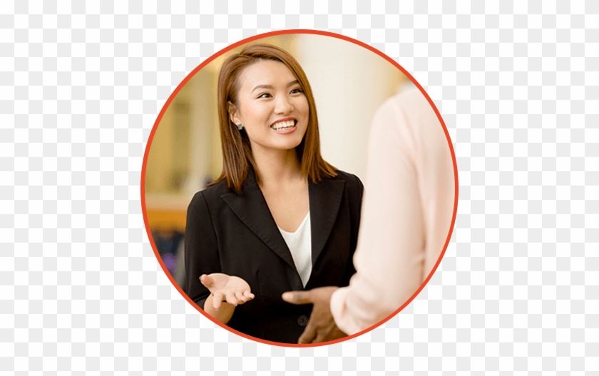 Photo Of Two People Talking - Girl Clipart