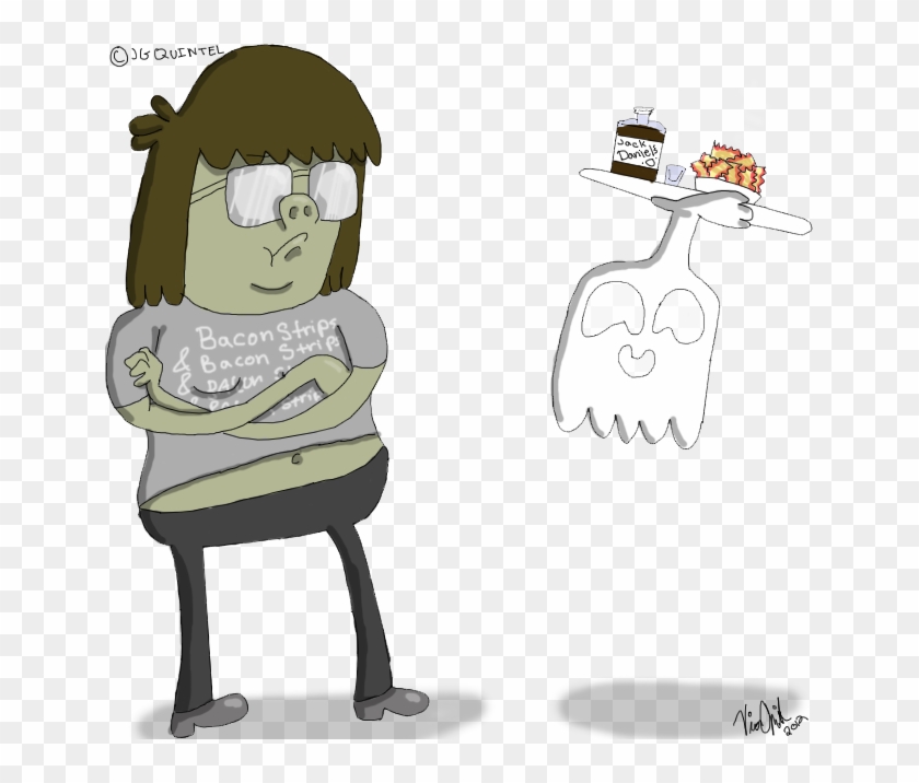 Soek Bacon Strip A Con Hi Five Ghost Low Five Ghost - Cartoon Clipart