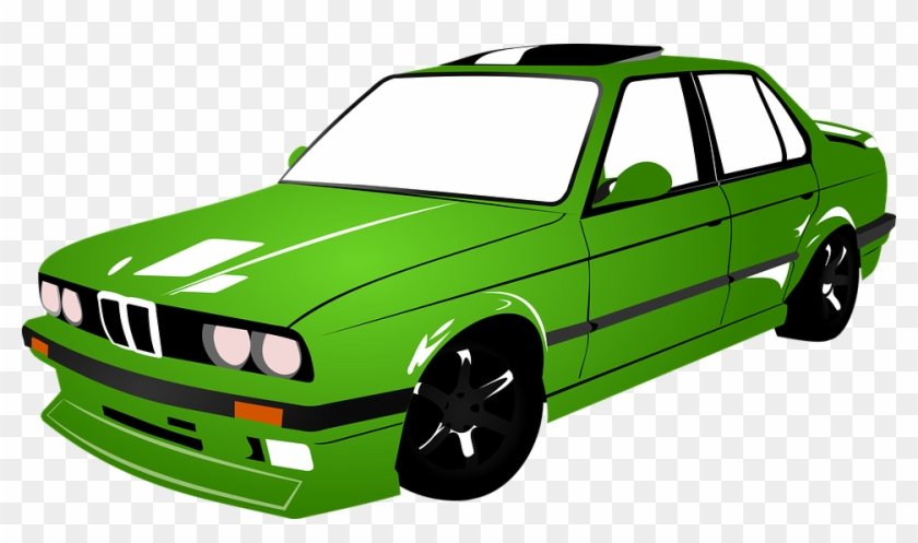 Bmw Car Green Vehicle Automobile Auto Transport - Bmw Clipart #3531546