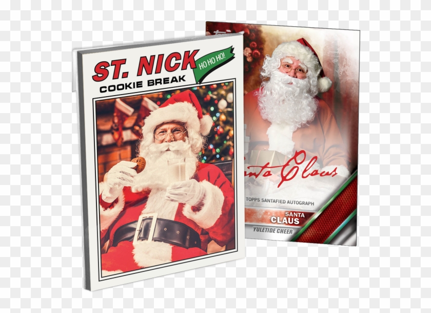 Santa Claus Signs Autographs For Topps And Mrs - Santa Claus Clipart