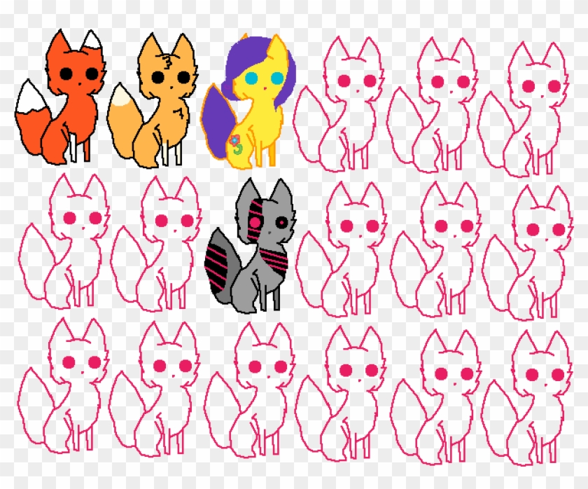 I Is Pretty Wolf Baby - Drawing Clipart #3532226