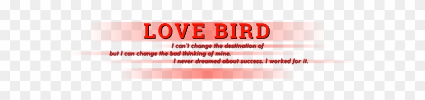 20170801 - Love Birds Text Png Clipart #3532310