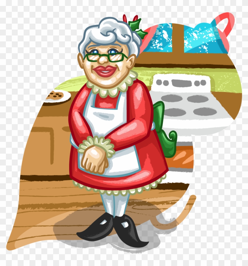 Mrs - Claus - Cartoon Clipart #3532723