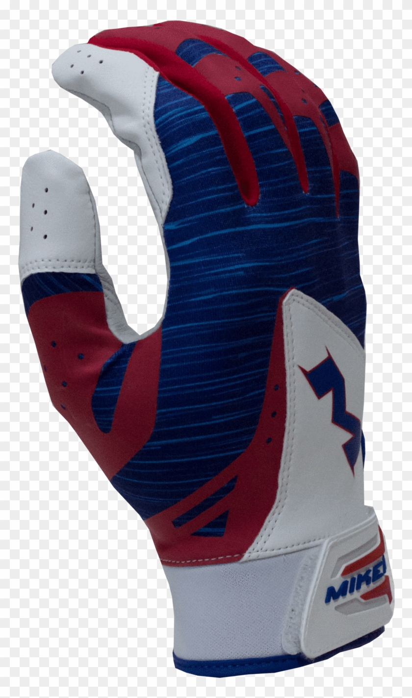 Batting Gloves Red Blue White Clipart