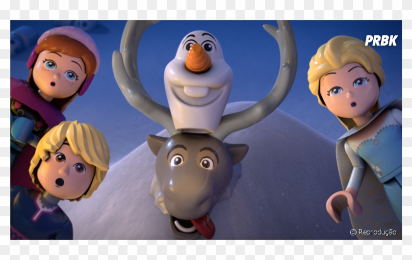 De &quot - Frozen&quot - - Anna, Elsa, Olaf E Sven - Lego Frozen Northern Lights Clipart #3532937