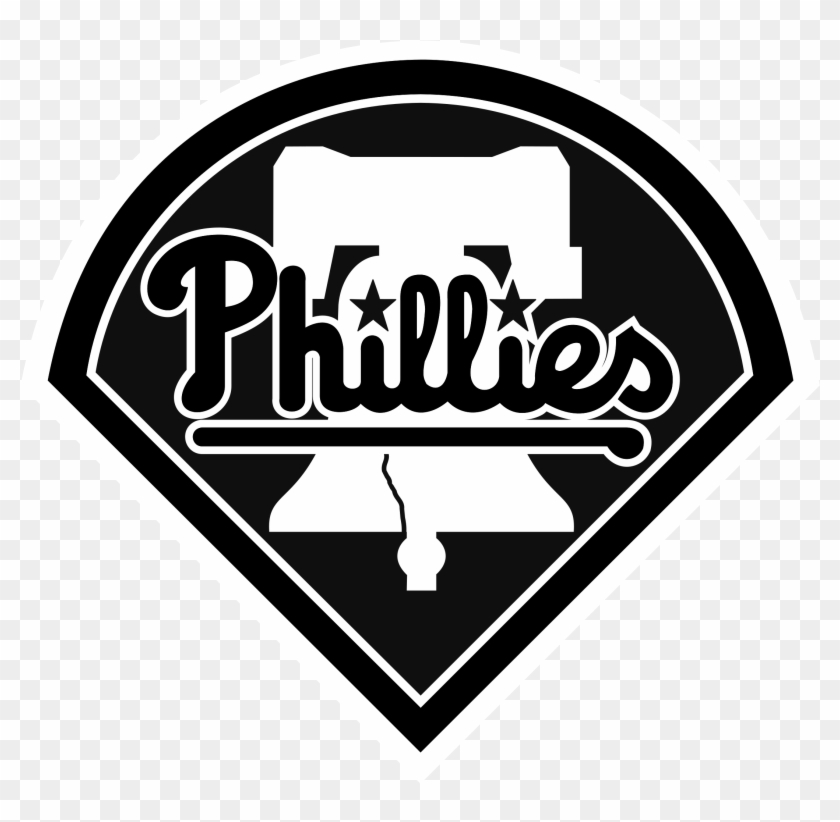Philadelphia Phillies Logo Black And White - Philadelphia Phillies Logo Clipart #3533065