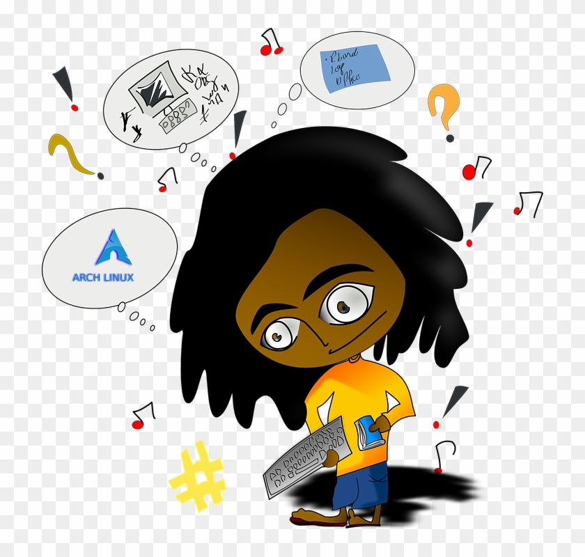 Student Teenage Young Kid Dreaming Thinking - Adolescent Development Cartoon Clipart