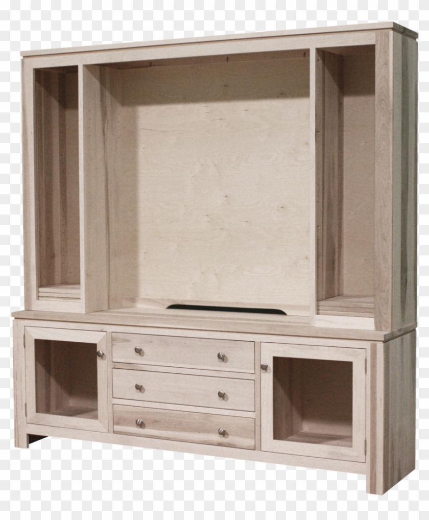 Newport 75" Hdtv Cabinet With Hutch - Hutch Clipart #3534063