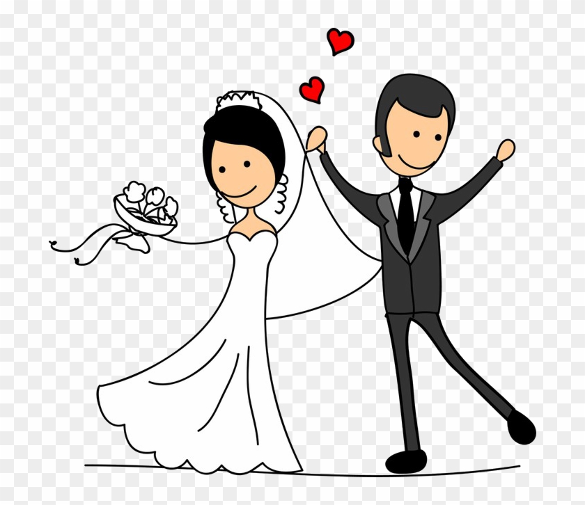 Bride Clipart Black And White - Png Download