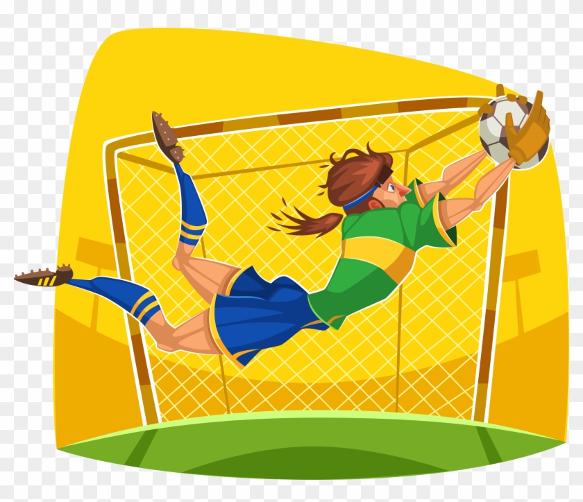 Cartoon Sport Clip Art - Thủ Môn Hoạt Hình - Png Download #3534760