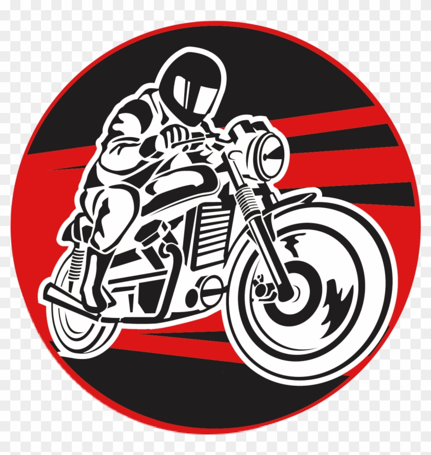 Myridercourse Myridercourse Myridercourse Myridercourse - Design Motorcycle Rider Logo Clipart #3534804