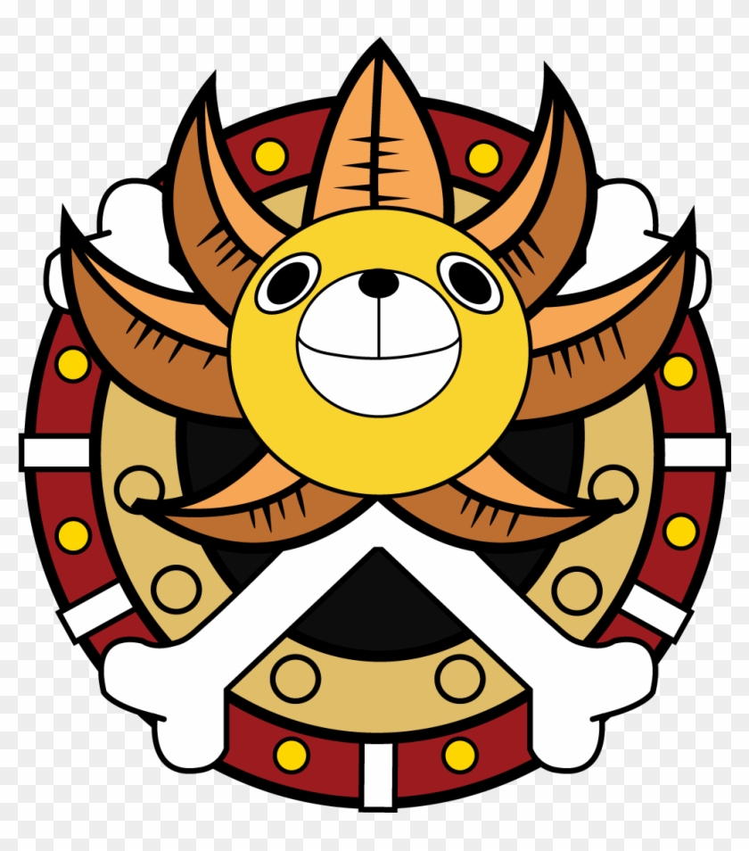 I Gave Thousand Sunny A Super Saiyan Blue Goku Colorway - One Piece Thousand Sunny Logo Clipart