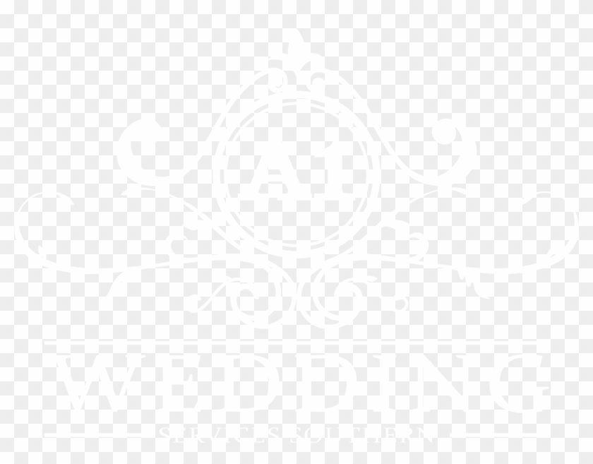 A1 Wedding Services Southern Logo White - Calligraphy Clipart