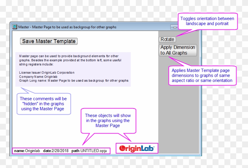 Master Page Window - Origin Clipart