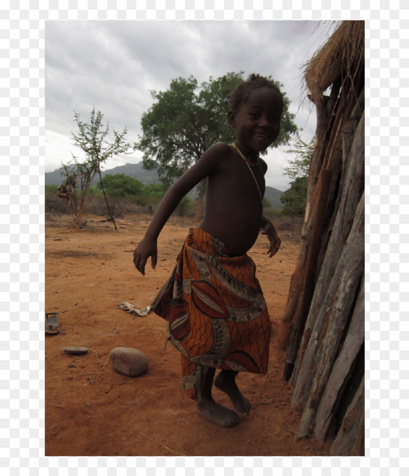 Kabuka Playing With Her Shawl, Using It As A Dress - Tribe Clipart