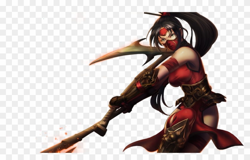 Crimson Akali Splashart Updated - League Of Legends Png Clipart