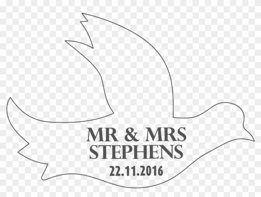Doves Wedding Table Confetti - J&j Clipart