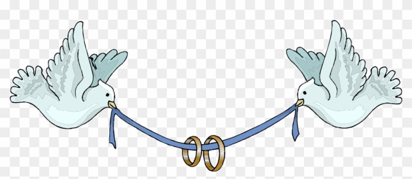 Clipart Bird Wedding - Wedding Doves Clipart - Png Download