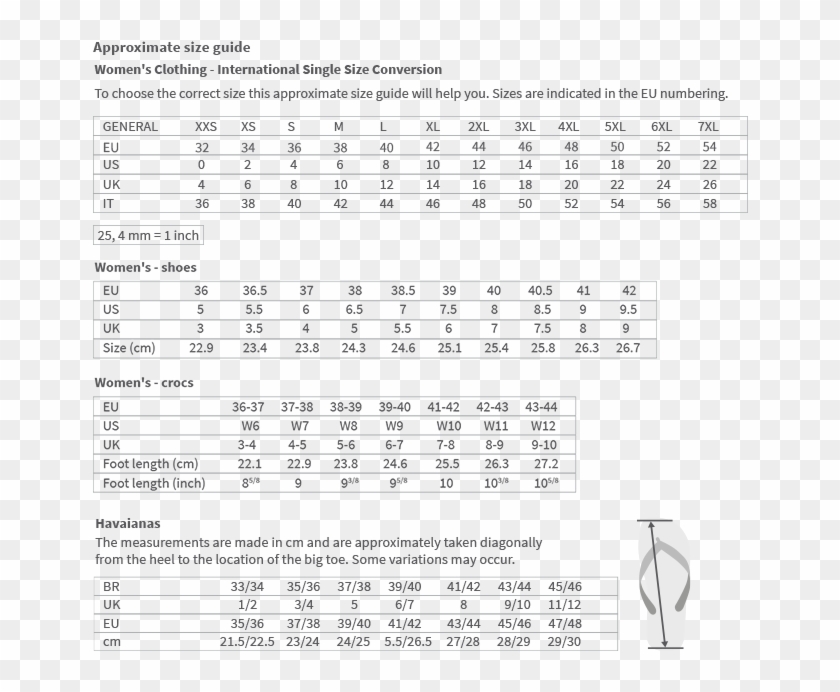 Size Guide - Marc O Polo Shoes Size Chart Clipart