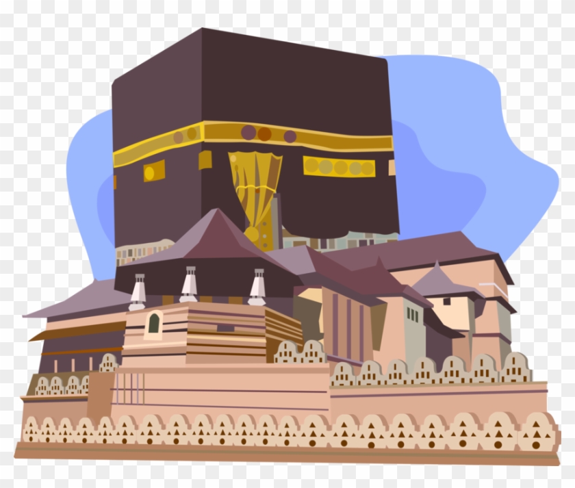 Vector Illustration Of Kabah Or Kaaba Al Masjid Al - Architecture Clipart