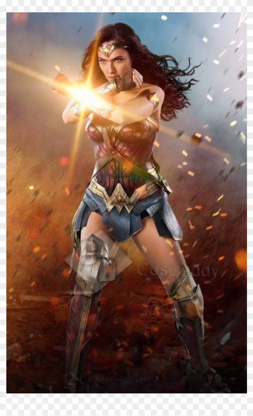 Cosdaddy For Childern Wonder Woman Diana Prince Battle - Captain Marvel Box Office Clipart #3537866