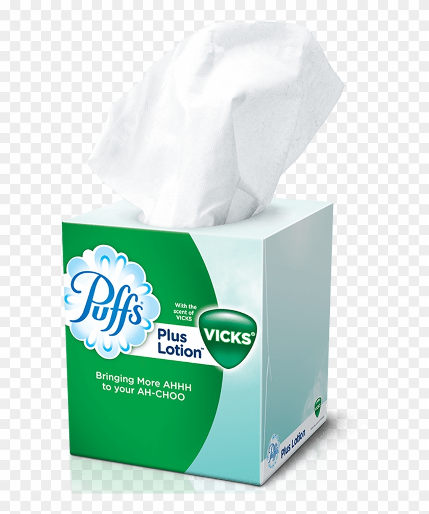 Puffs Plus Lotion Facial Tissues With The Scent Of - Vicks Tissues Clipart