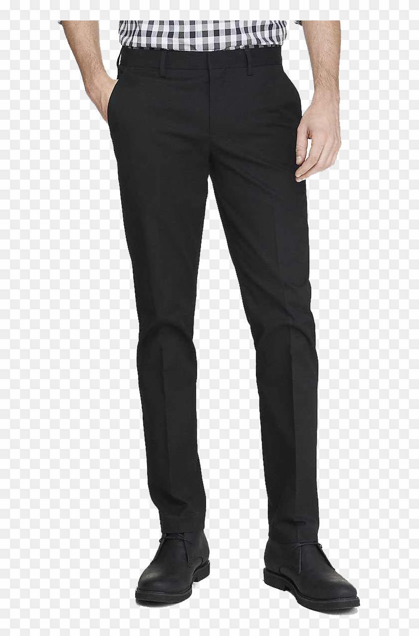 Black Straight Pants Men Clipart #3538227