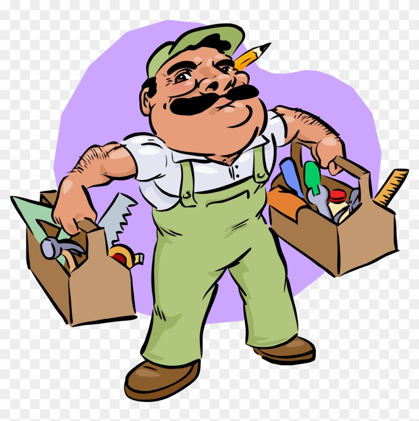 Carpenter Construction Clipart Png - Maintenance Man Clipart Transparent Png #3538554