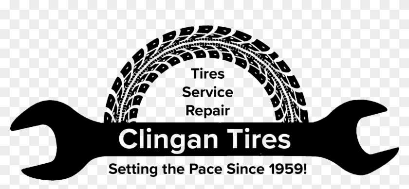 Grunge Tire Tread Vector Clipart