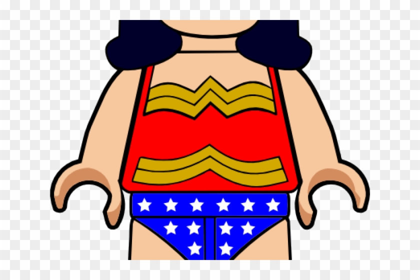 Wonder Woman Clipart Lego Birthday - Lego Wonder Woman Drawing - Png Download