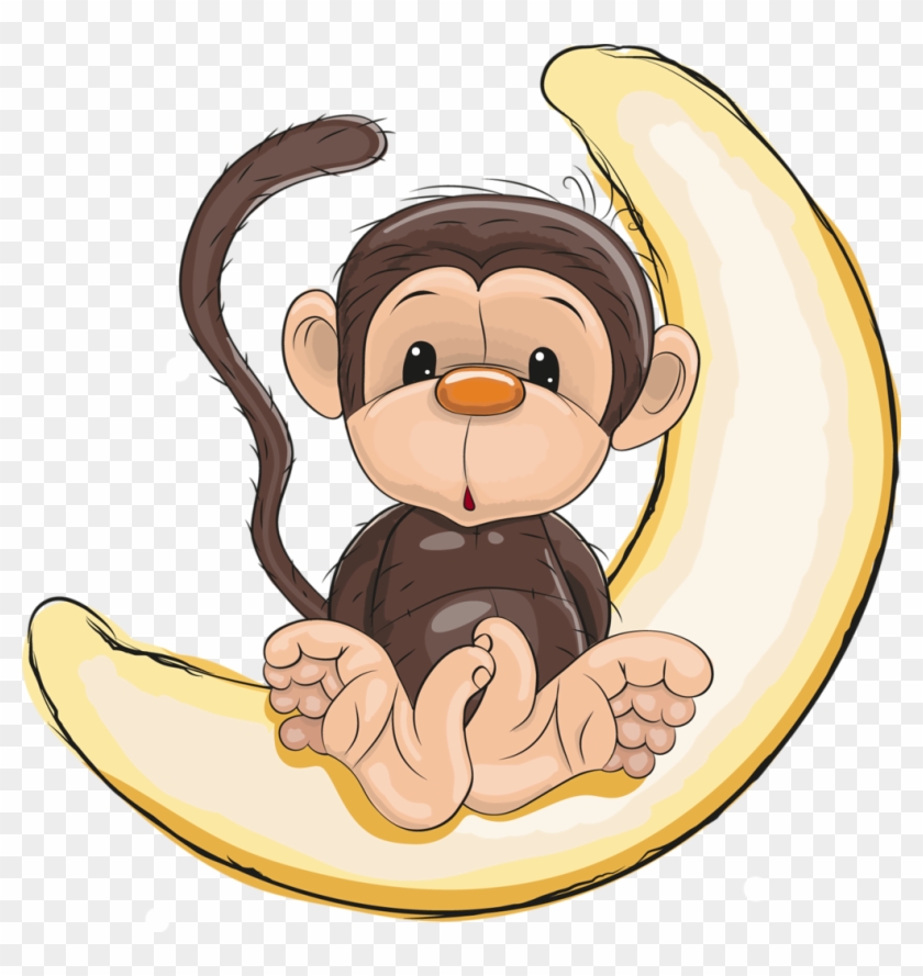 Gorilla Clipart Wild Animal - Baby Cute Cartoon Monkey - Png Download