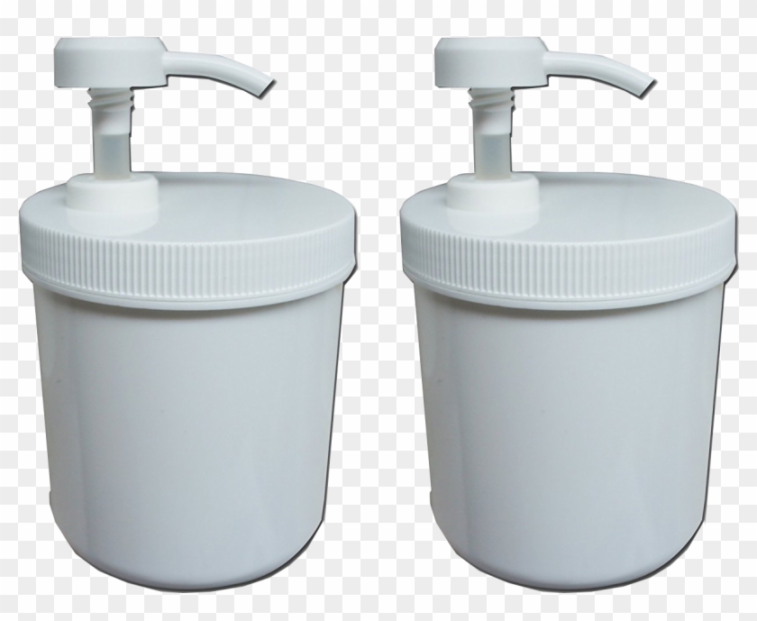 2 Pack Of 13 Ounce Jar With Pump Plastic Container - Tap Clipart
