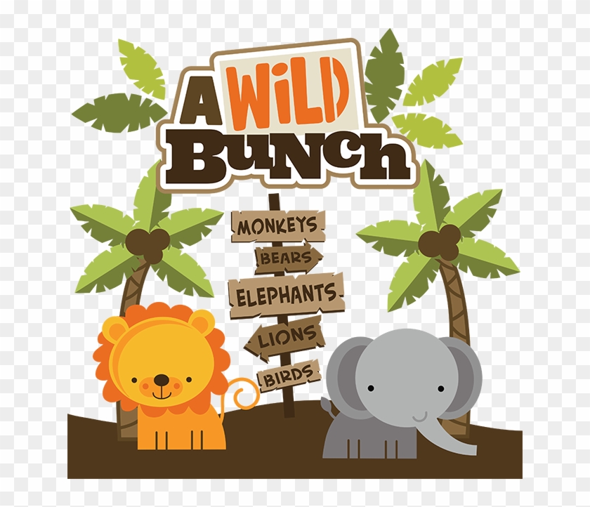 A Wild Bunch Svg Scrapbook Collection Zoo Svg Cut Files - Zoo Animals Scrap Book Clipart