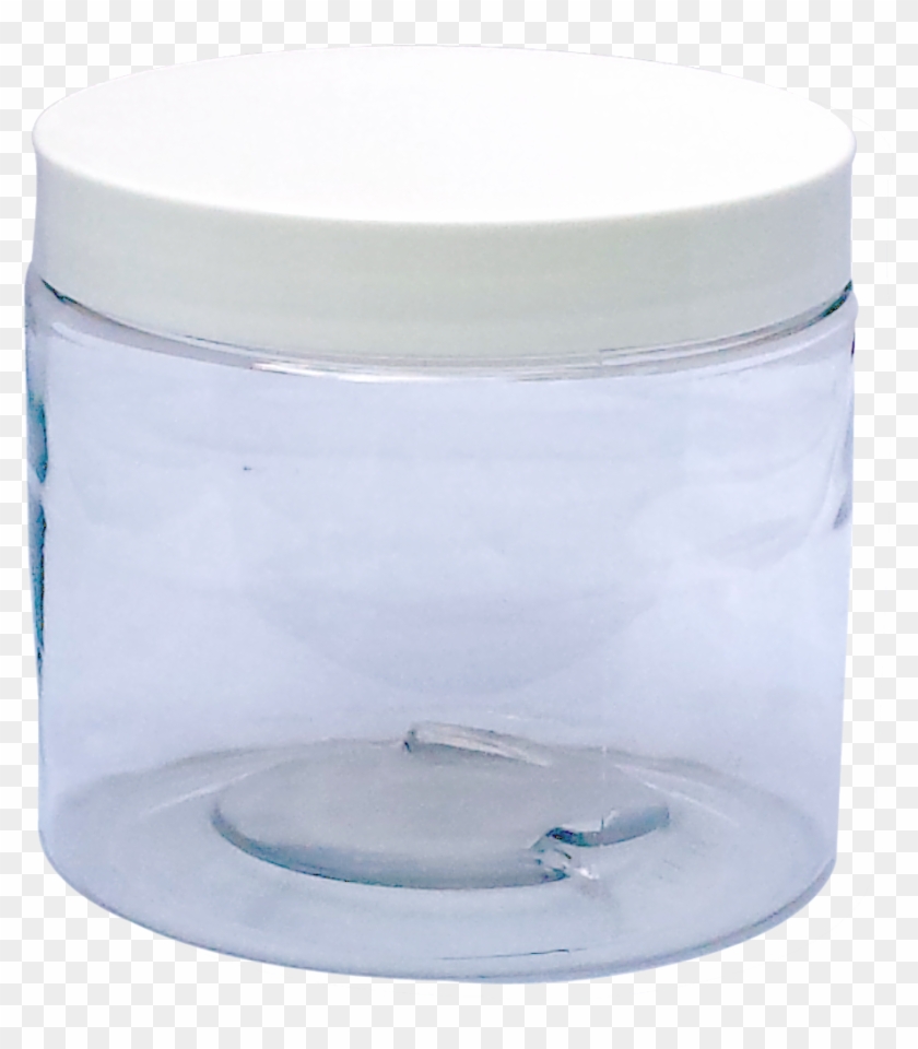 New 16oz Clear Plastic Jar With Caps 4 /pk Diy Lotion - Stool Clipart