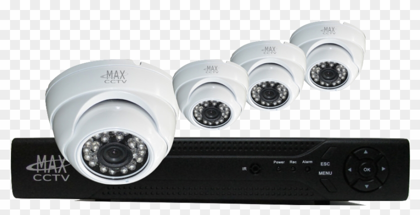 Max Plex4tk2 Hd Tvi 4 Cameras With Varifocal Lens Security - Security Camera System .png Clipart #3539671