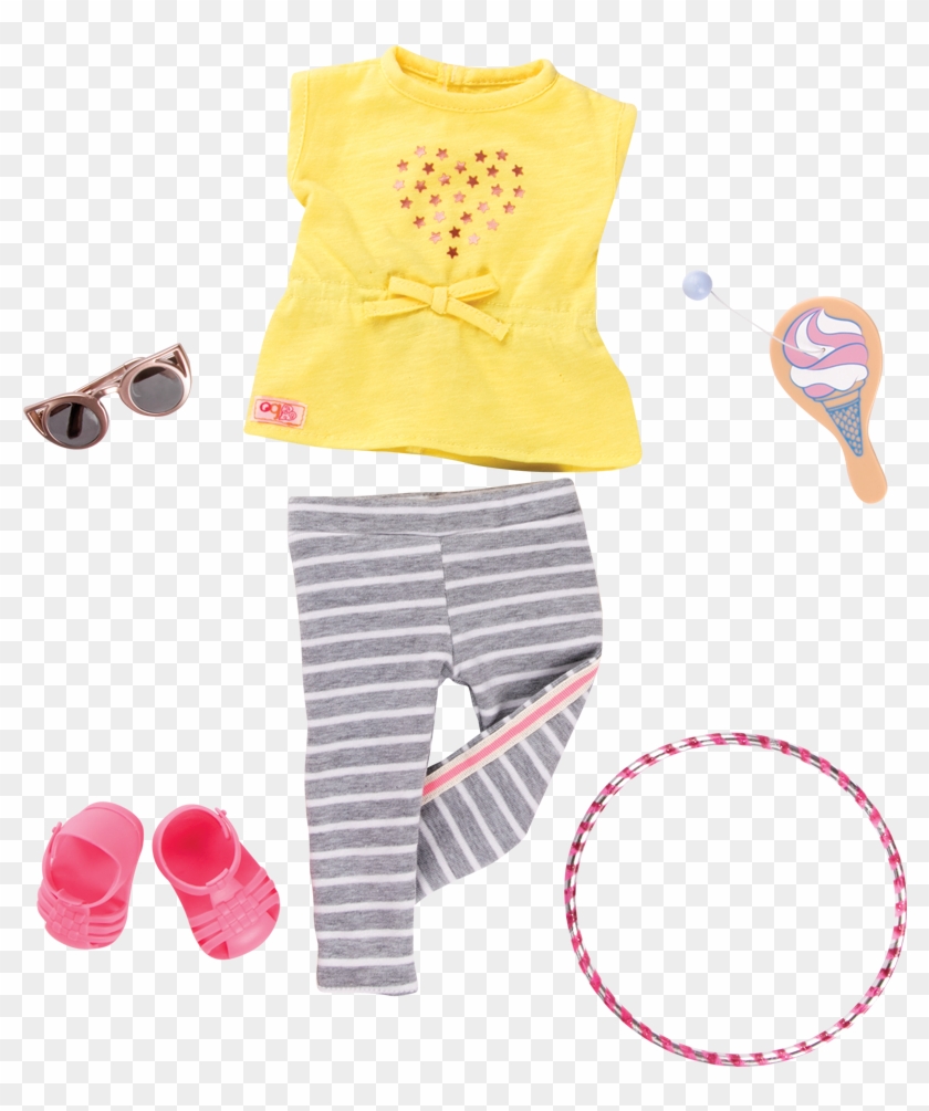 Hula Hurray Outfit For 18inch Dolls - Roupas De Our Generation Clipart