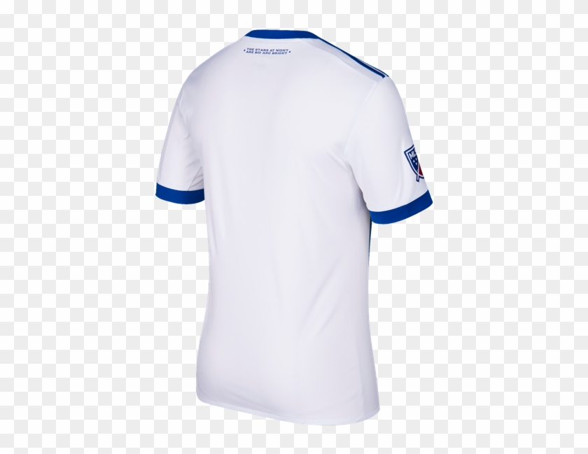 17-18 Fc Dallas Away Soccer Jersey Blue Shirt - Polo Shirt Clipart