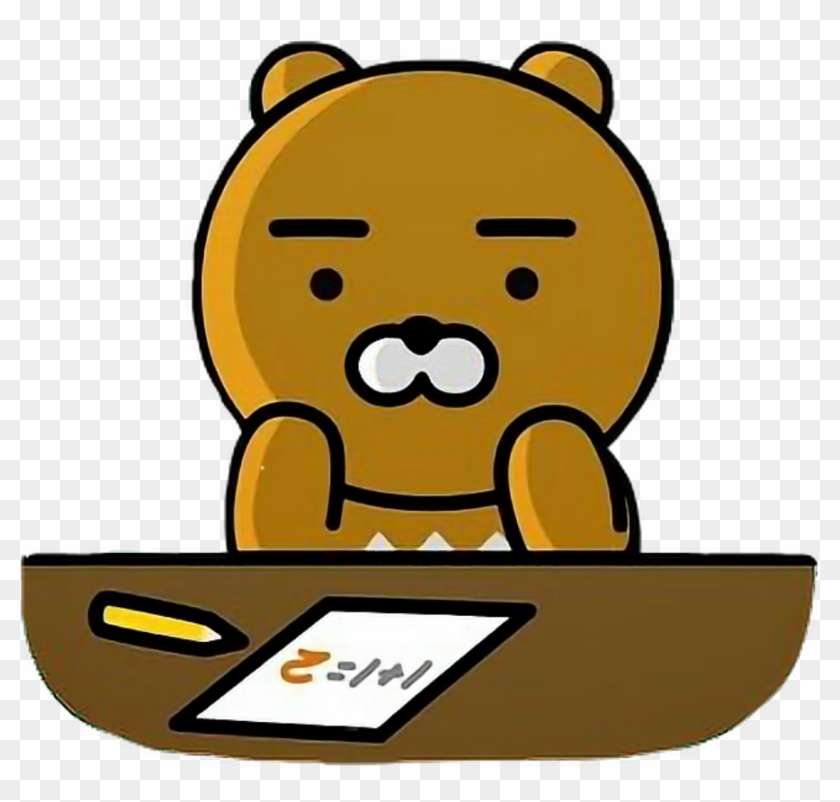 Ryan Bear Kakaofriends Kakao Cute Kawaii Bts - Kakao Friends Ryan Cute Clipart
